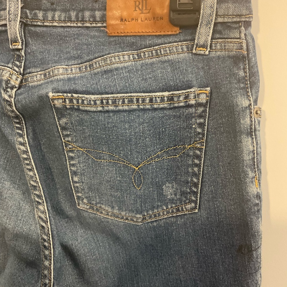 COPY - Lauren Ralph Lauren Women’s. Patchwork Denim Jeans. SZ 4 Preowned - Picture 7 of 7